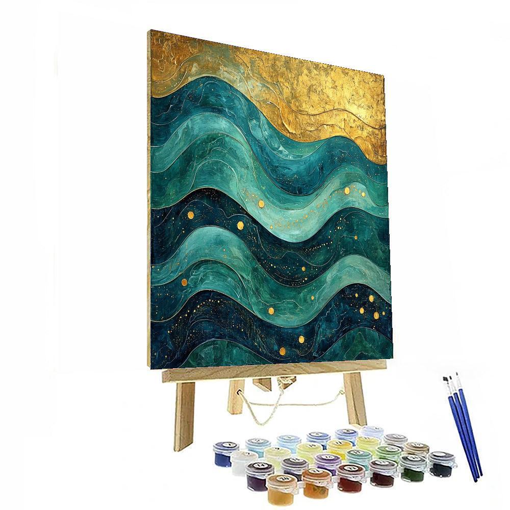 Gustav Klimt Inspired Tides Of Inspiration  Paint By Numbers Kits