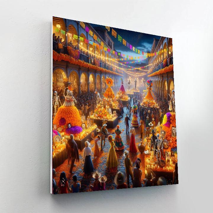 Oaxaca Day Of The Dead Festival - Mexico Numbered Painting Kits