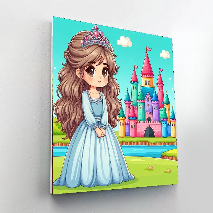 Princess In Her Castle Painting By Numbers Kit