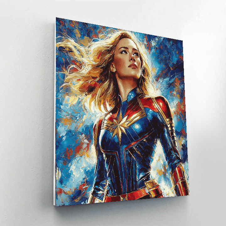 Brie Larson: Ascending With Captain Marvel's Grace Paint By Number
