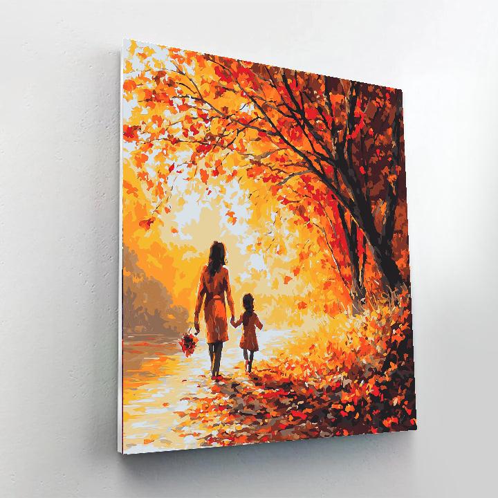 Beneath The Autumn Leaves Numbered Painting Kits
