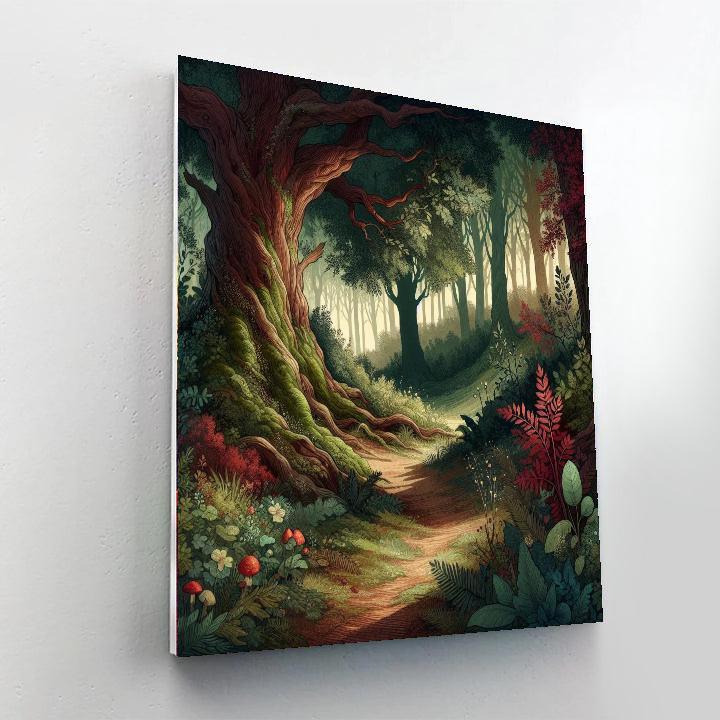 Mushroom Woodland Retreat DIY Paint By Numbers