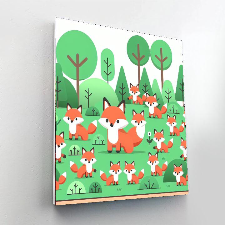Woodland Fox Friends Paint By Numbers