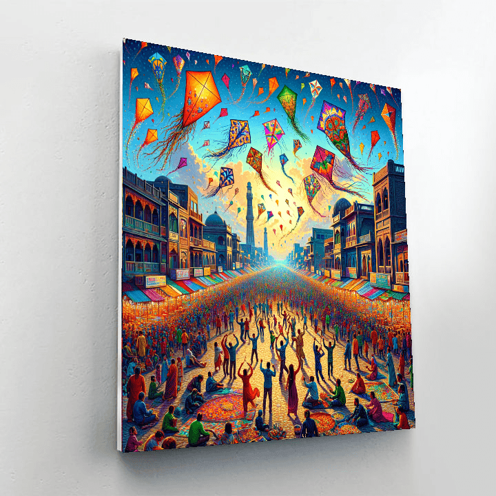 International Kite Festival - Ahmedabad, India Paint By Color