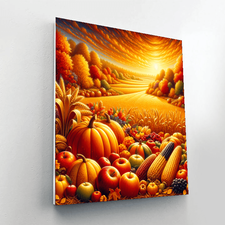 Harvest Celebration Number Painting