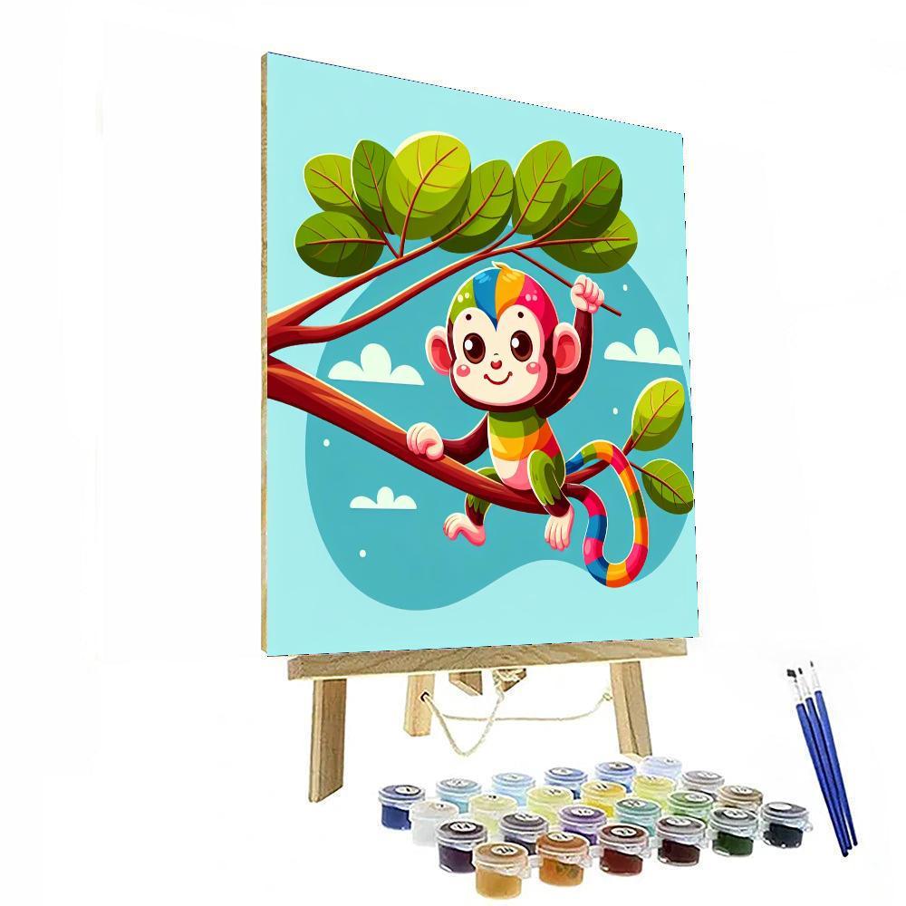 Curious Monkey Paint By Numbers