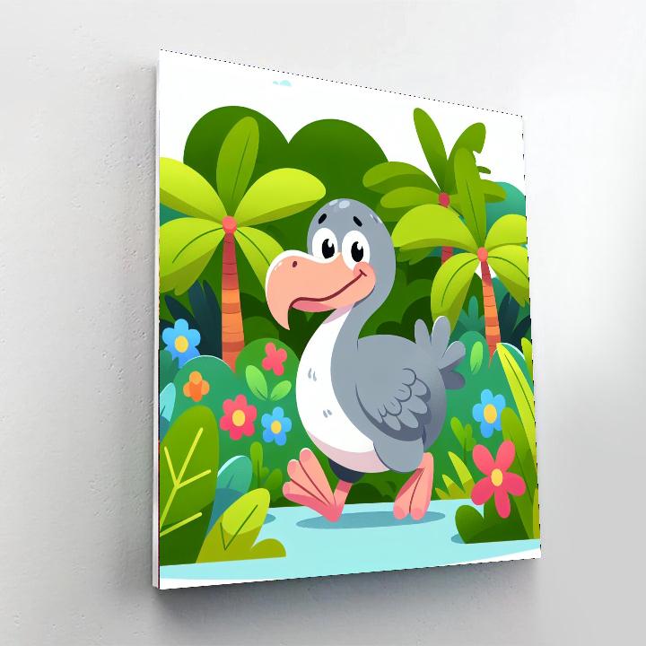Dynamic Dodo Paint By Numbers Art
