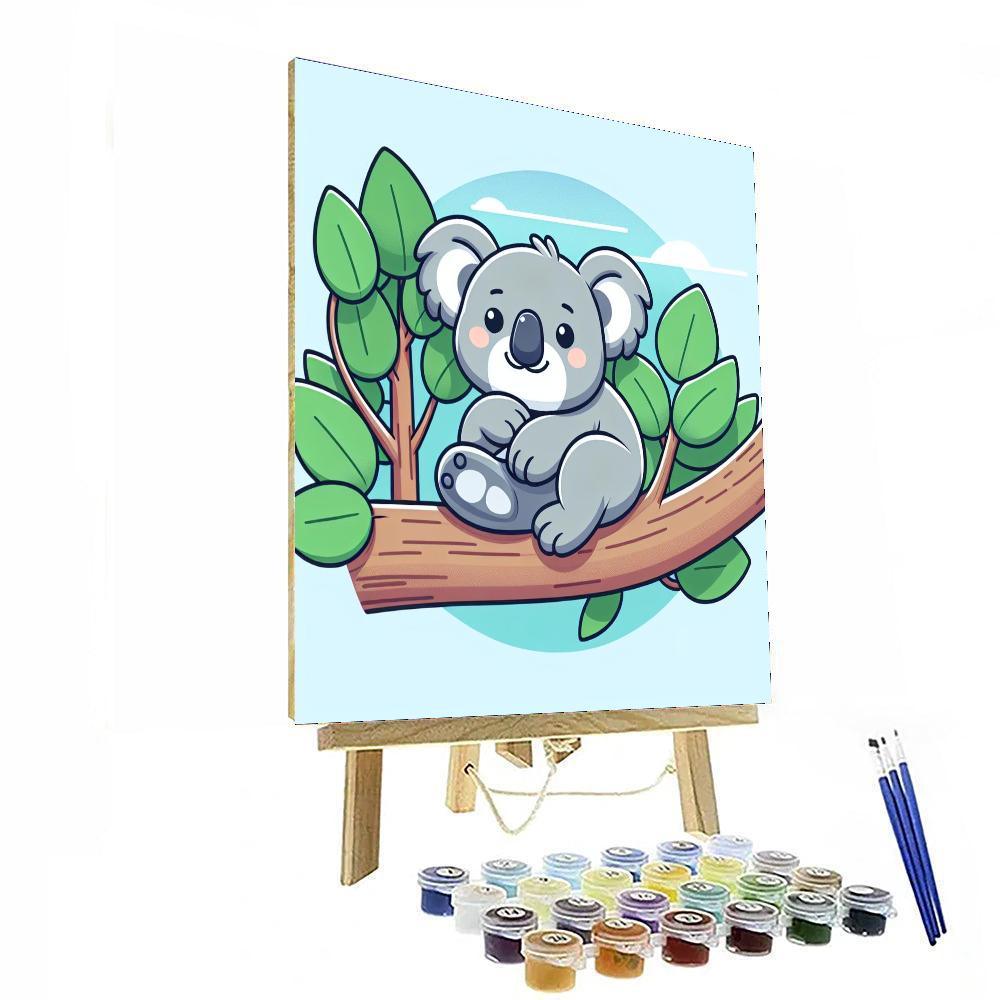 Snuggly Koala Paint By Numbers