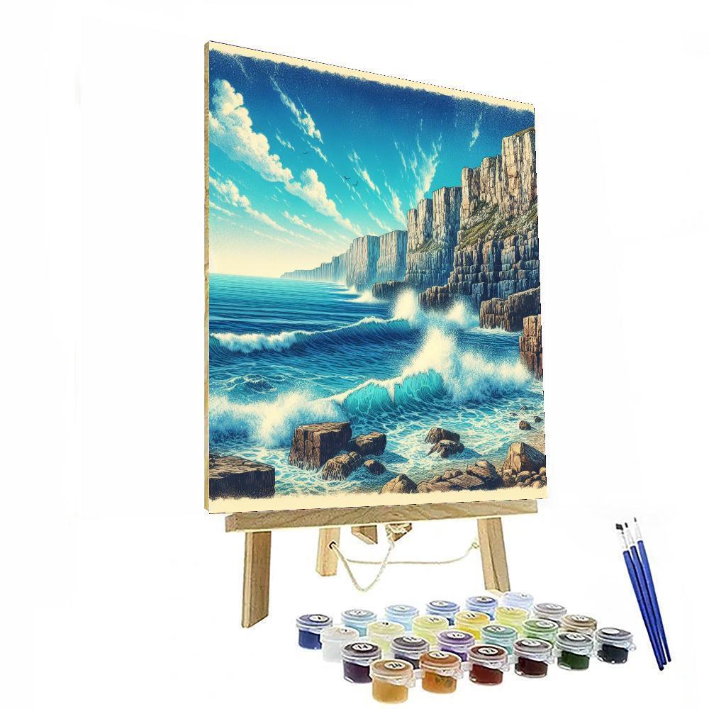 Seaside Cliff View Numbered Painting Kits