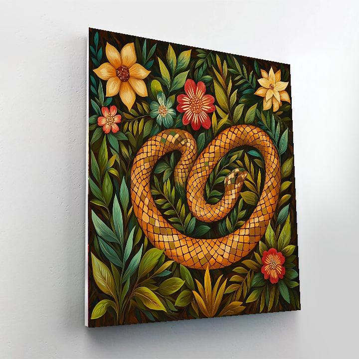 Frida Kahlo Inspired Resilience Of The Serpent  Painting Number Kit