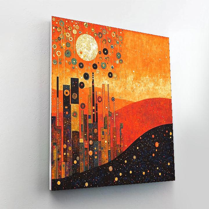 Gustav Klimt Inspired Embers Of Creativity  Paint By Numbers Kits