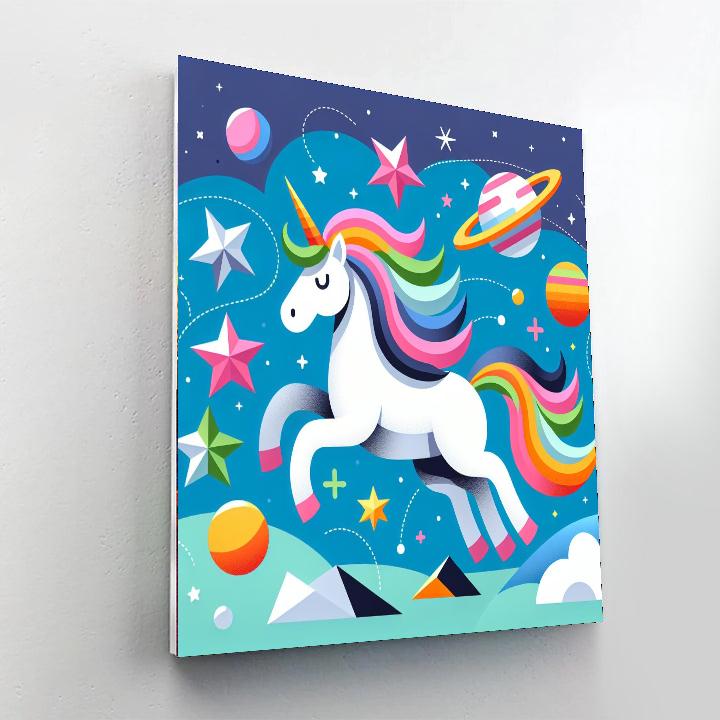 Celestial Explorer Unicorn Painting By Numbers Kit
