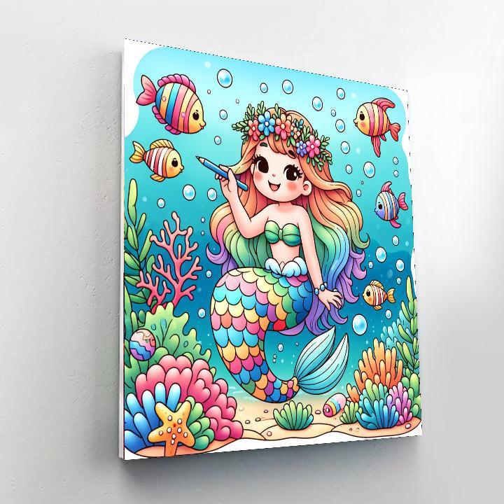 Magical Mermaid Adventures Paint By Numbers Art