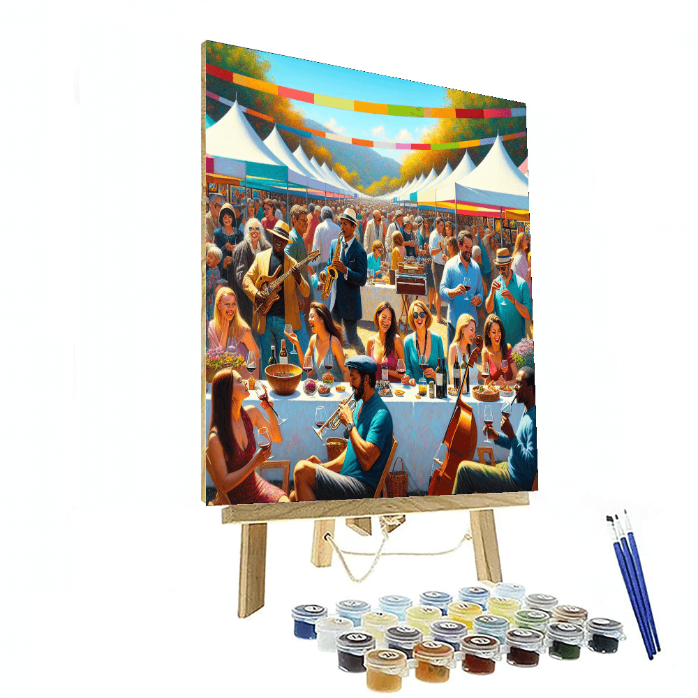 Palo Alto Art And Wine Festival Paint By Color