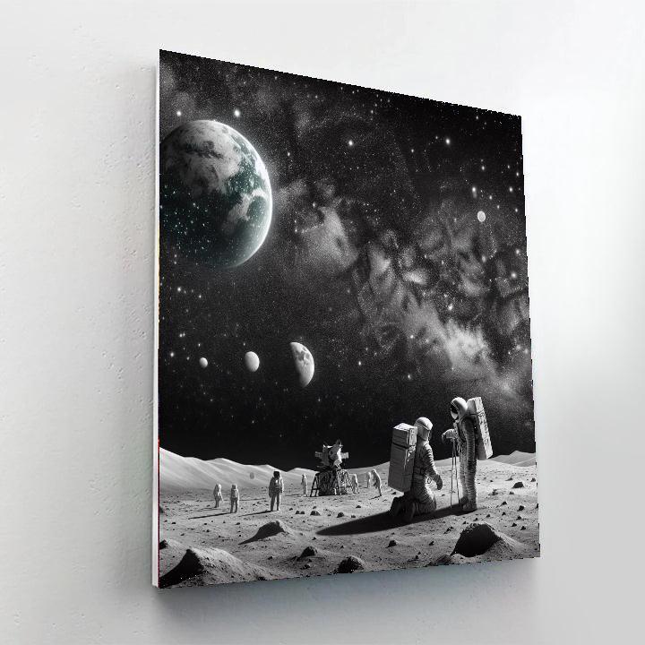 Lunar Exploration Dream Painting By Numbers Kit
