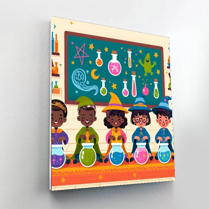Magical Wizard School Paint By Numbers Kits