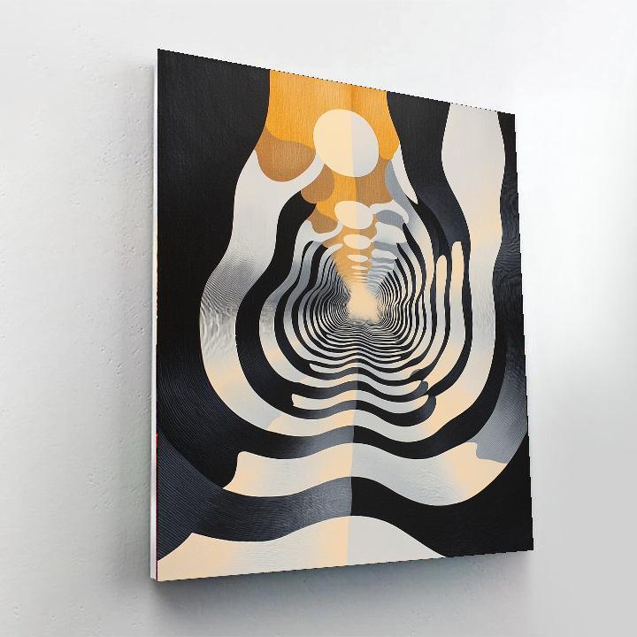 M.C. Escher Inspired Echoes Of Infinity  Number Painting