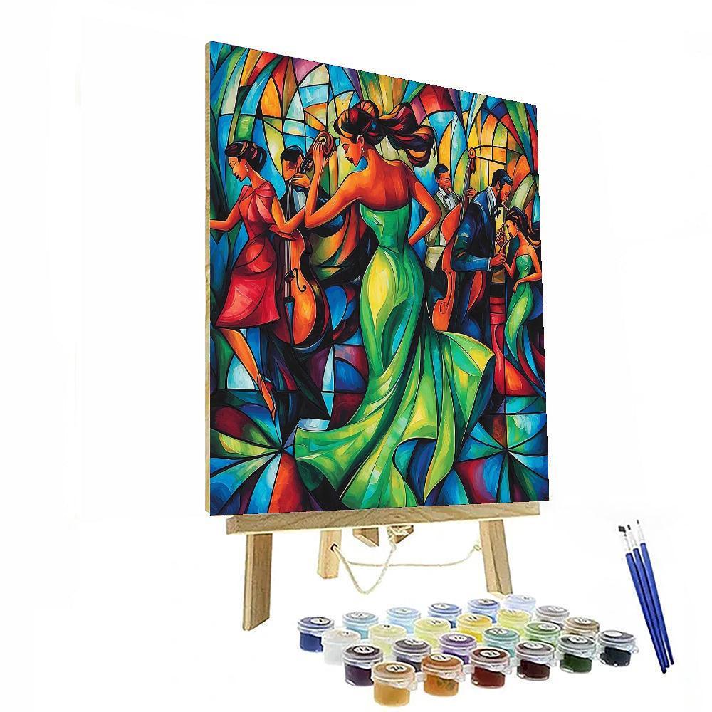 Tamara De Lempicka Inspired Jazz Age Nightlife  Painting By Numbers Kit