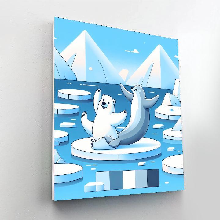 Arctic Friends Paint By Numbers Art