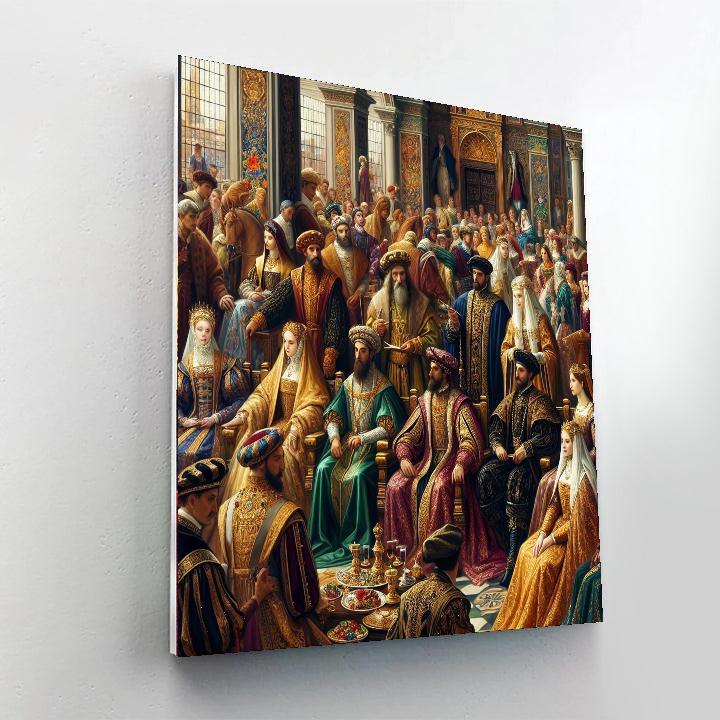 Renaissance Noble Court Numbered Painting Kits
