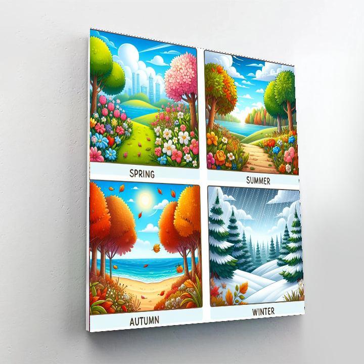 Happy Seasons Paint By Numbers Kits