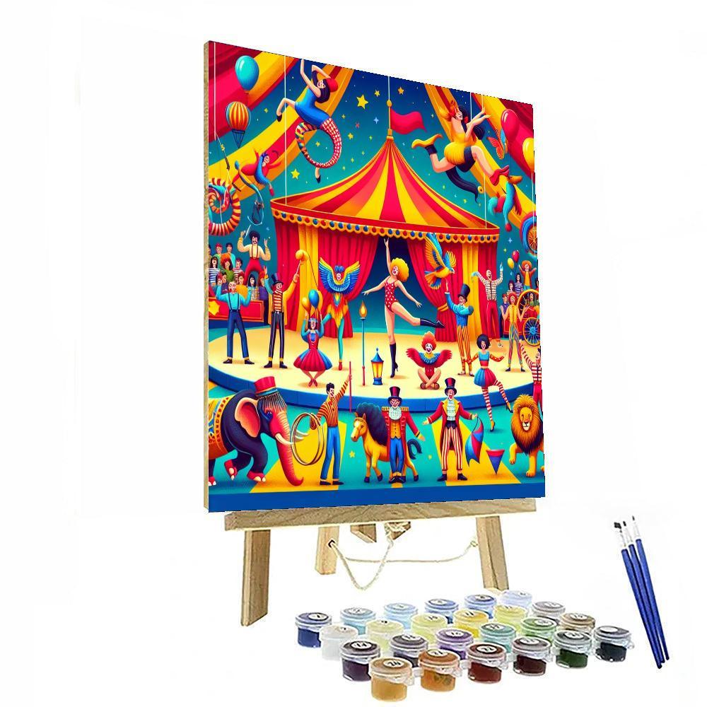 Enchanting Circus Show Painting By Numbers Kit