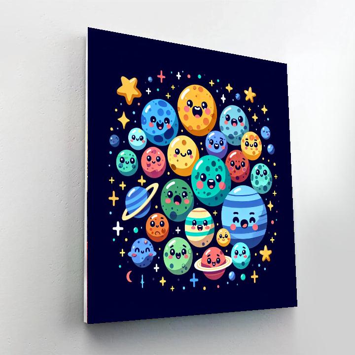 Mysterious Outer Space DIY Paint By Numbers