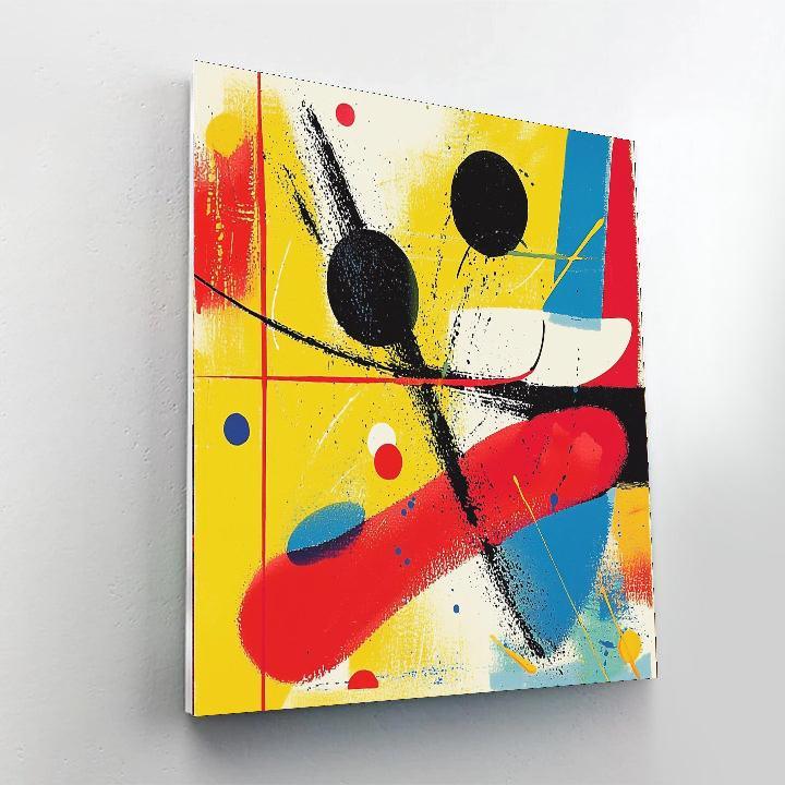 Joan Miró Inspired Colorful Echoes Of Joy  Paint By Number