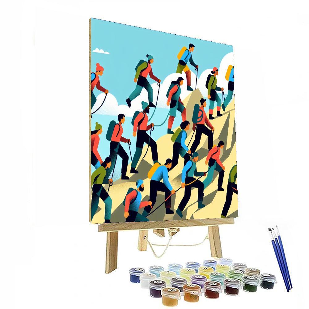 Mountain Climbing Heroes Paint By Numbers