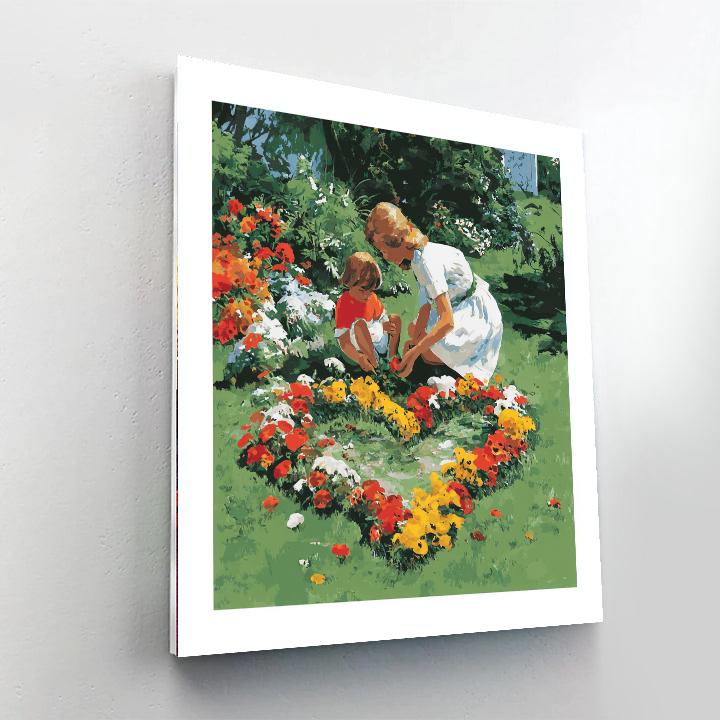 Hearts In The Garden Paint By Color