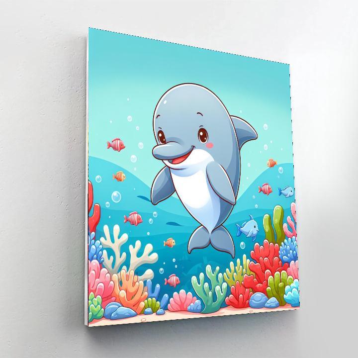 Dashing Dolphin's Ocean Adventure Paint By Numbers