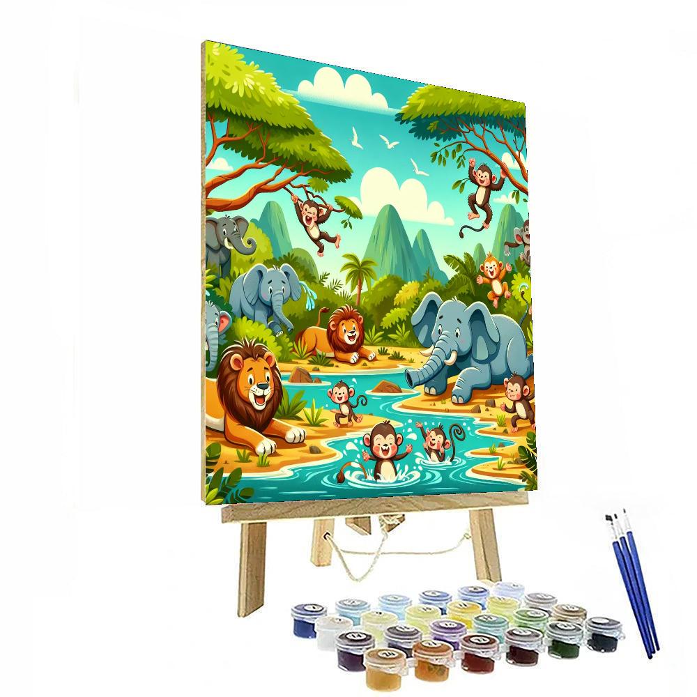 Animal Safari Fun Number Painting
