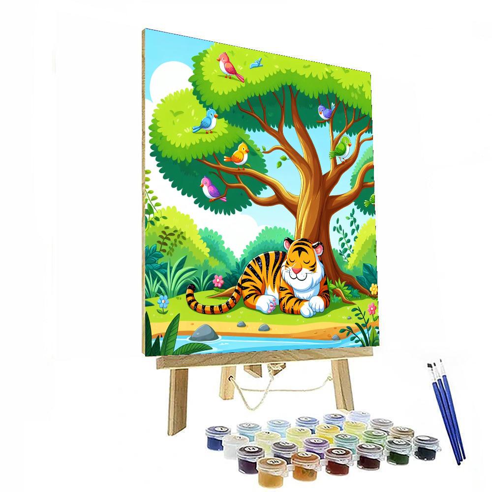 Quiet Jungle Oasis Paint By Numbers