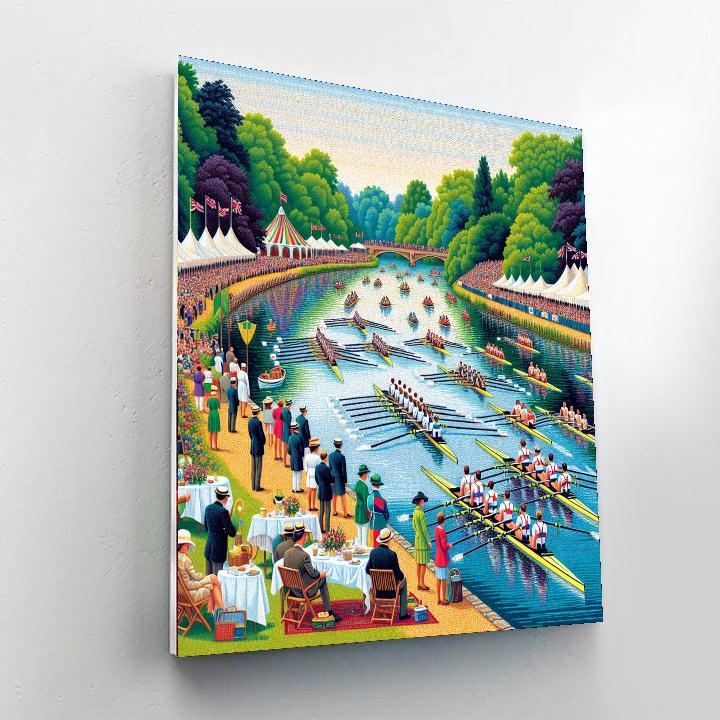 Henley Royal Regatta - Henley-on-thames, England Painting Number Kit