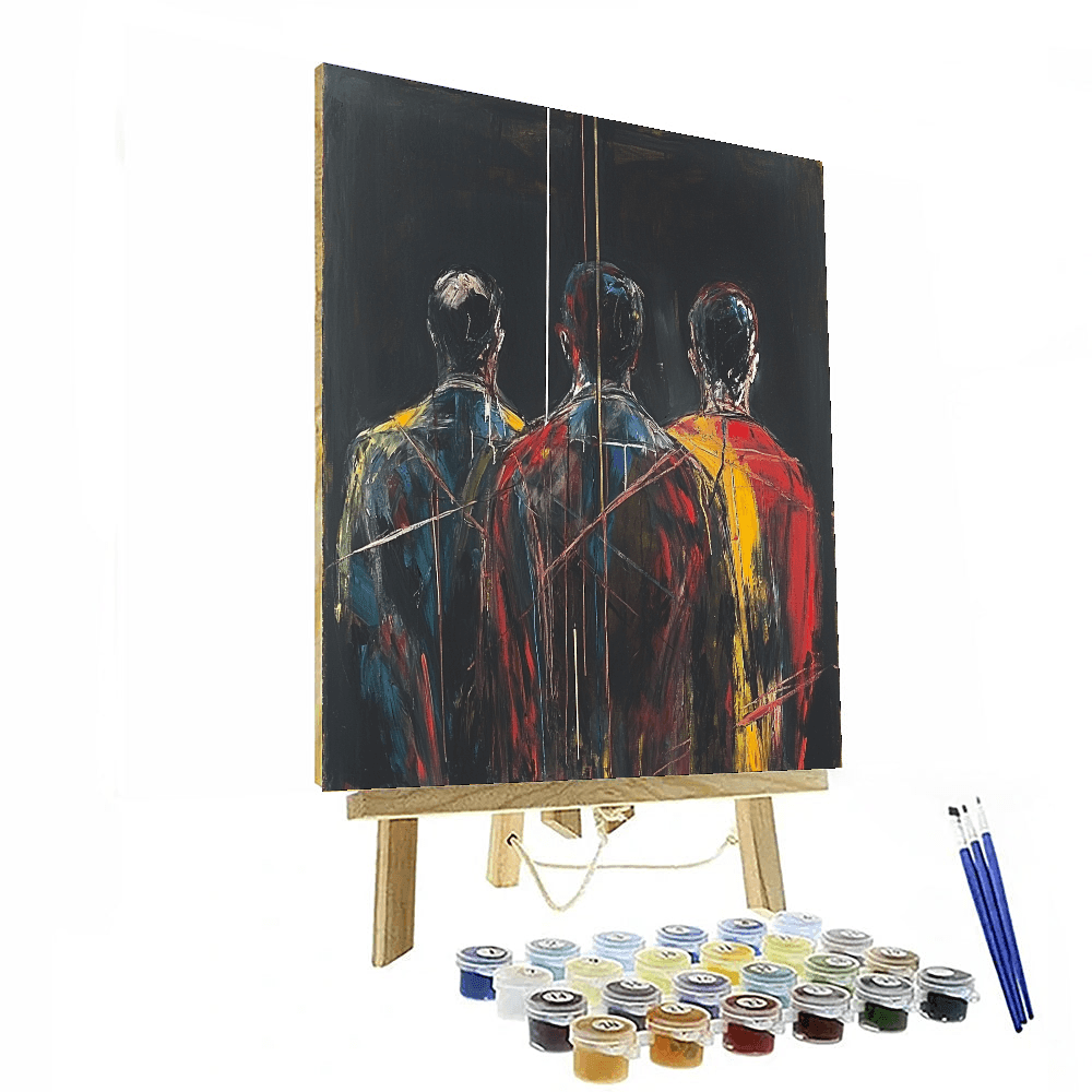 Francis Bacon Inspired Bacon's Reflective Echoes  Painting By Numbers Kit