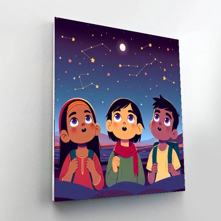 Starry Night Sky Quest Painting By Numbers Kit
