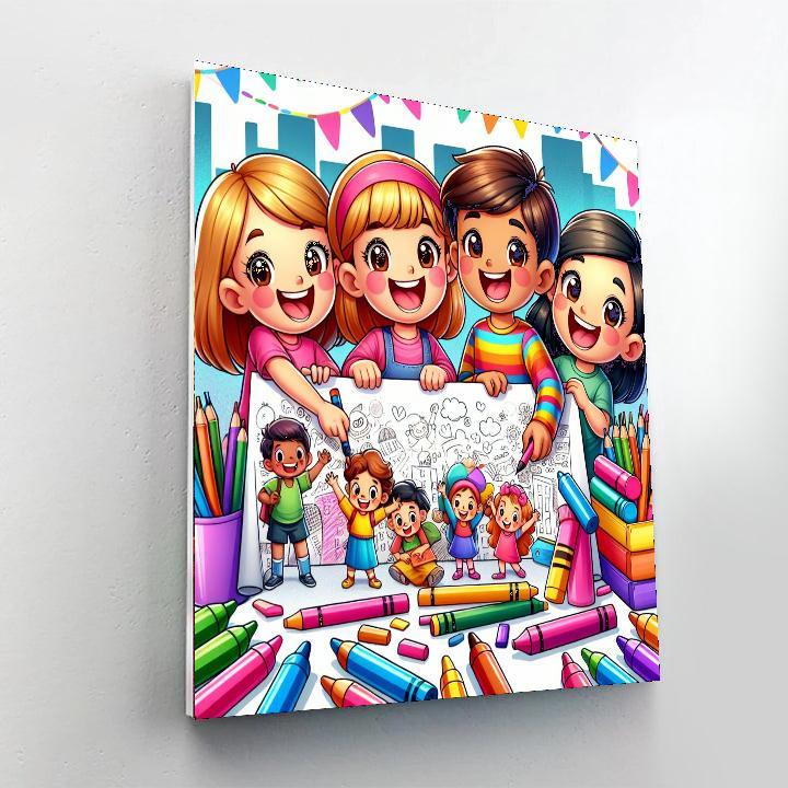 Dreamy Doodles Paint By Numbers Art