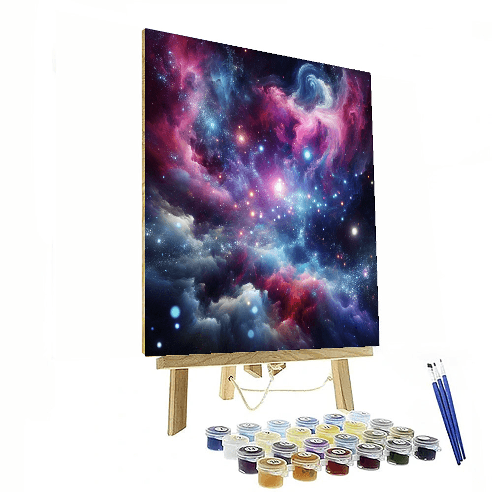 Cosmic Adventure Galaxy Number Painting
