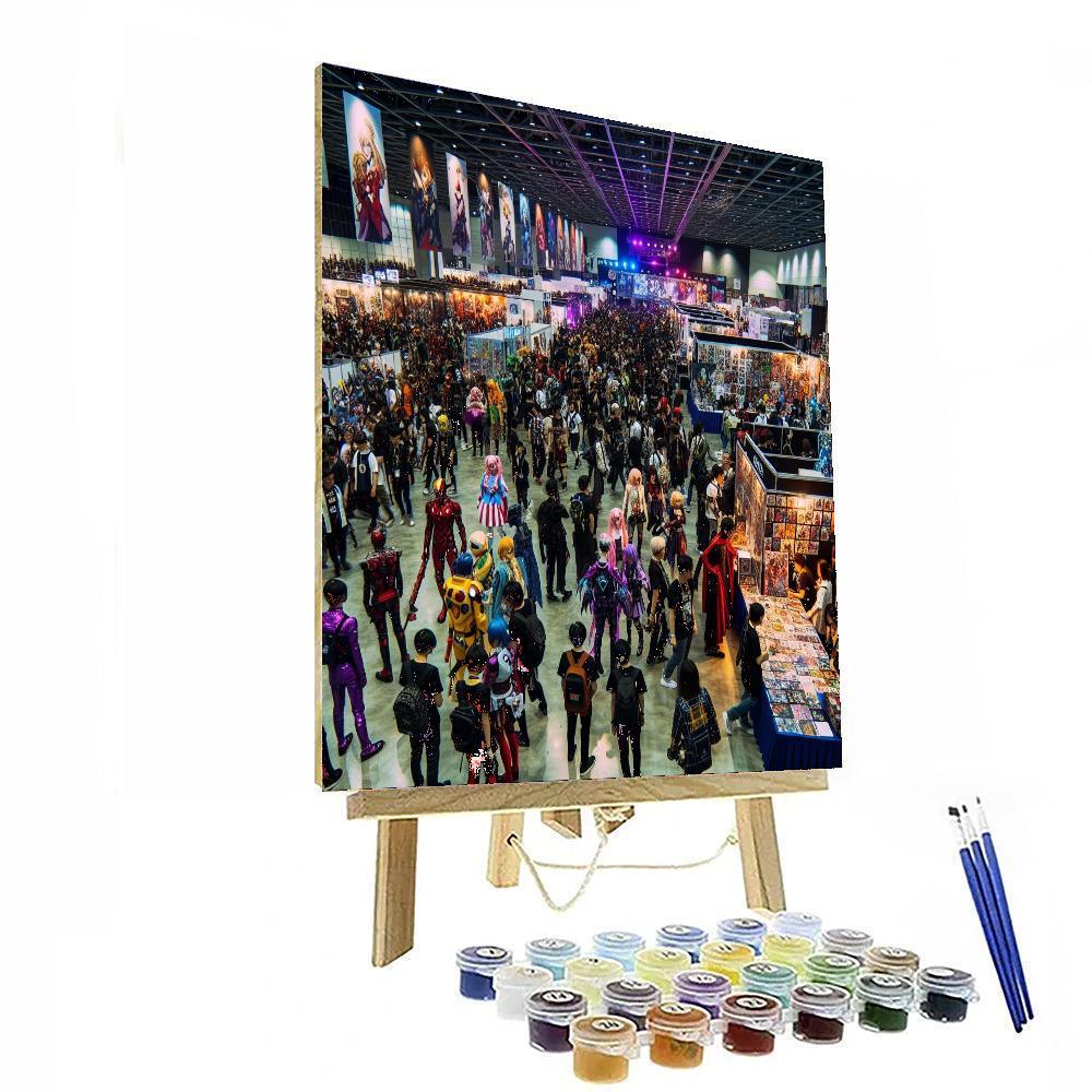San Diego Comic-con International Paint By Numbers Art