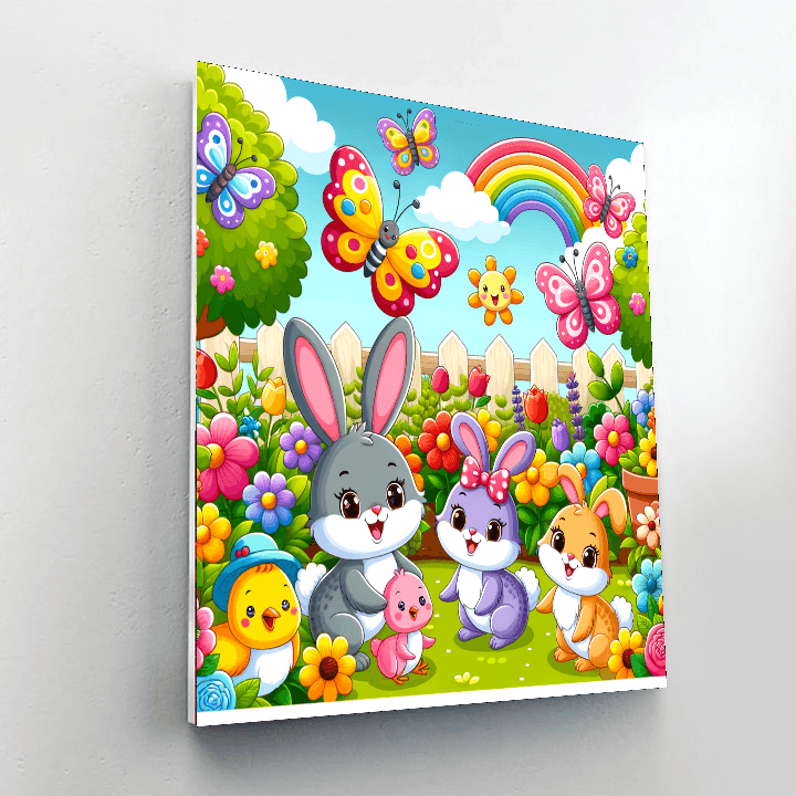 Happy Garden Friends Paint By Number