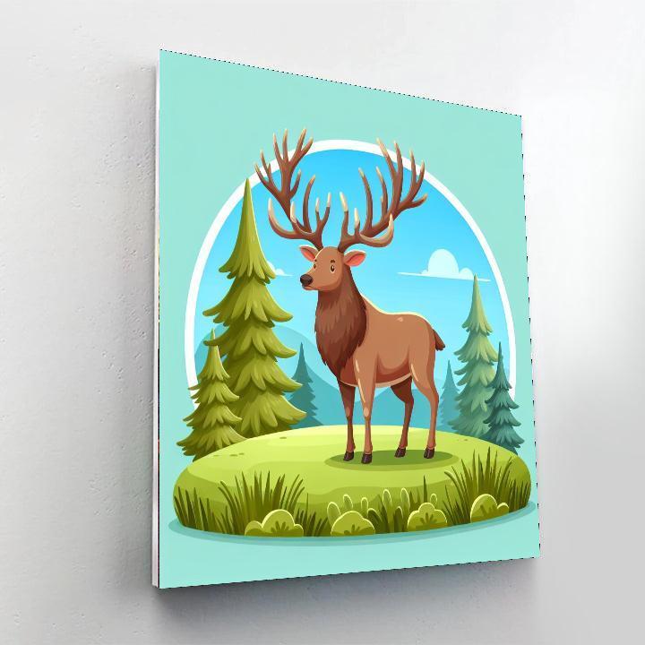 Enchanting Elk Paint By Color