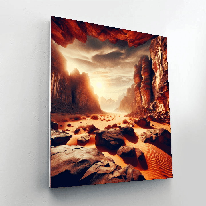 Western Desert Landscape Paint By Numbers