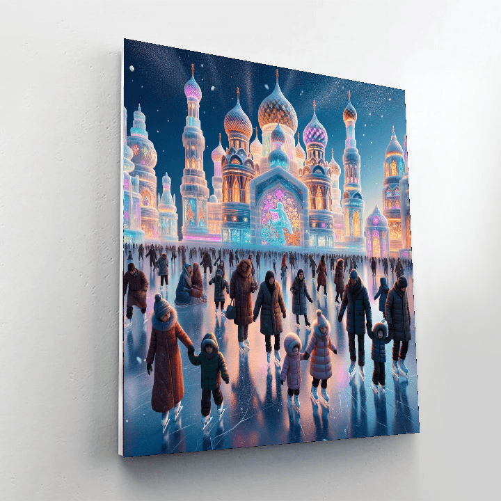 Harbin Ice Festival Number Painting