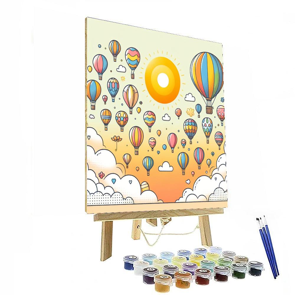 Dreamy Balloon Adventures Numbered Painting Kits