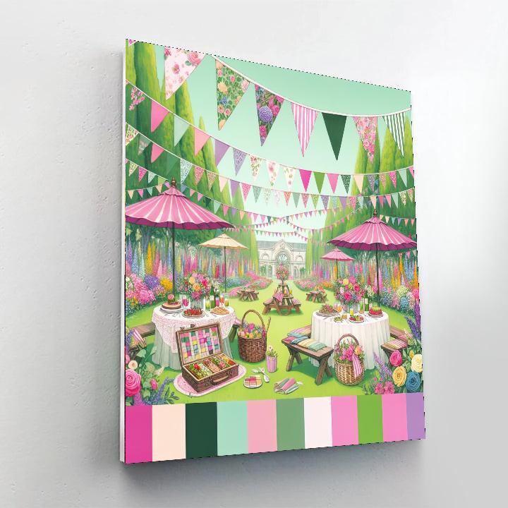 Garden Party Splendor Paint By Number