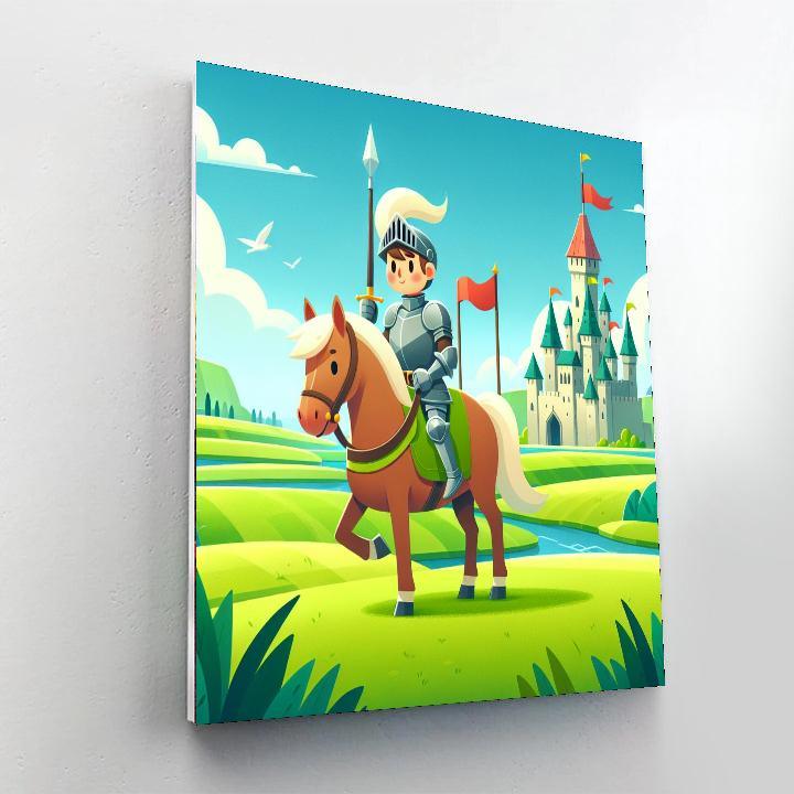 Courageous Knights Tale Paint By Numbers Art