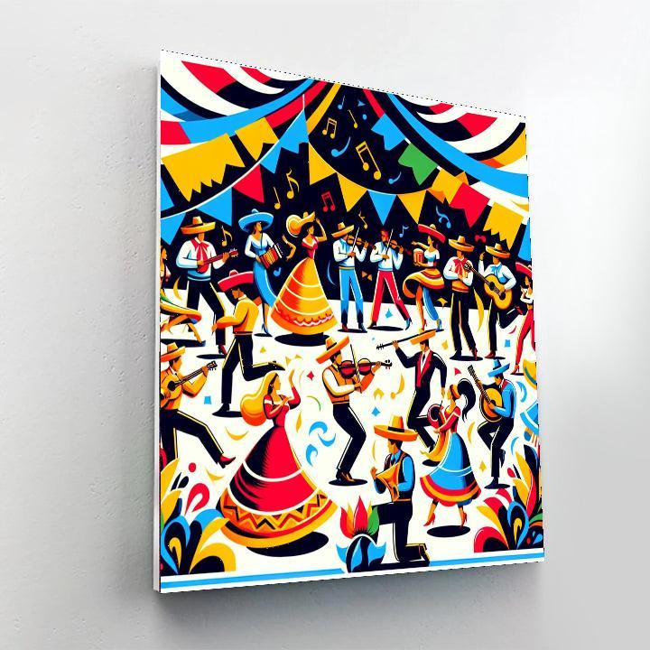 Lively Fiesta Spirit DIY Paint By Numbers
