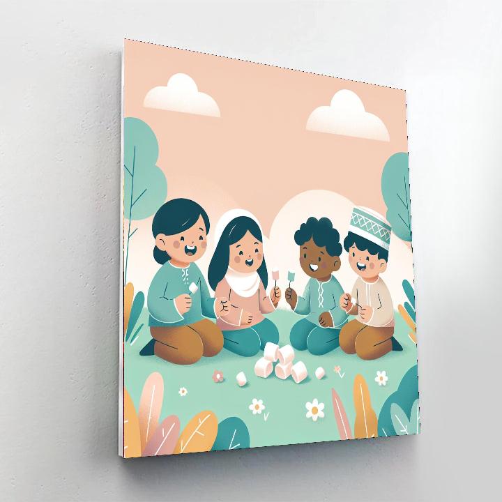 Marshmallow Meadow Musings Numbered Painting Kits
