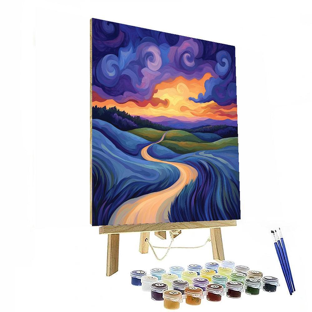 Paul Cézanne Inspired Shades Of Dusk  Paint By Numbers Art