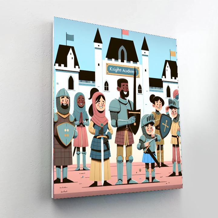 Royal Knight Academy DIY Paint By Numbers